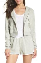 Women's Make + Model Baby Crop Terry Zip Hoodie - Grey