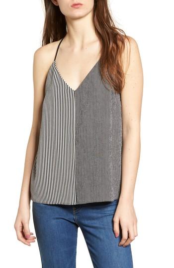 Women's Socialite Mix Stripe Camisole - Black