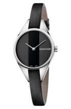 Women's Calvin Klein Achieve Rebel Leather Band Watch, 29mm