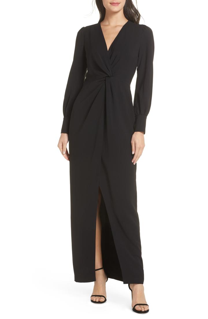Women's Harlyn Twist Front Faux Wrap Gown