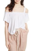 Women's Free People Darling Off The Shoulder Top - White