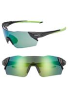 Men's Smith Attack 130mm Chromapop(tm) Shield Sunglasses - Matte Black Reactor