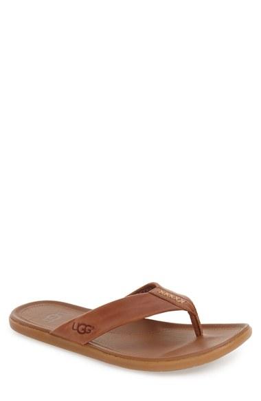 Men's Ugg 'delray' Flip Flop M - Brown