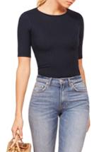 Women's Reformation Janine Ribbed Top - Blue