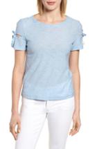 Women's Cece Bow Sleeve Knit Top, Size - Blue