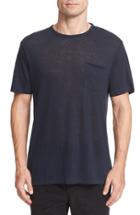 Men's Rag & Bone Owen Slub Linen T-shirt - Blue