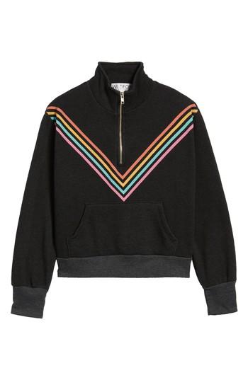 Women's Wildfox '80s Track Star Soto Warm-up Sweatshirt