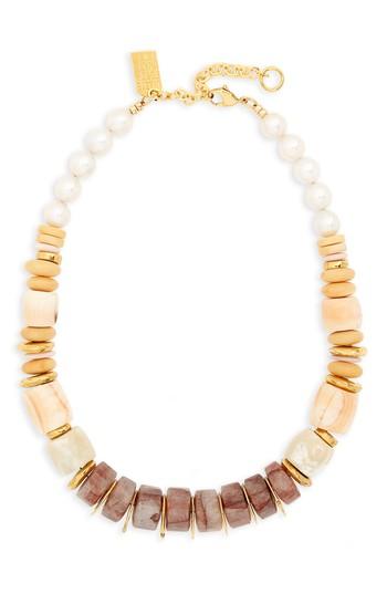 Women's Lizzie Fortunato Pink Sands Freshwater Pearl Collar Necklace