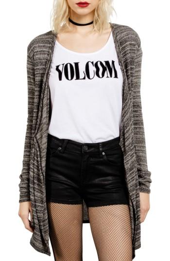 Women's Volcom Go Go Wrap Cardigan - Black