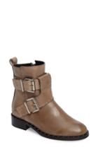 Women's Charles David Studded Buckle Strap Boot Eu - Beige