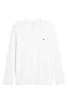 Men's Lacoste Long Sleeve Pima Cotton T-shirt (s) - White