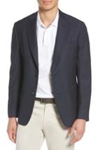 Men's John W. Nordstrom Traditional Fit Basket Weave Wool Sport Coat R - Blue