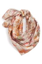 Women's Max Mara Caramba Floral Silk Scarf, Size - Pink