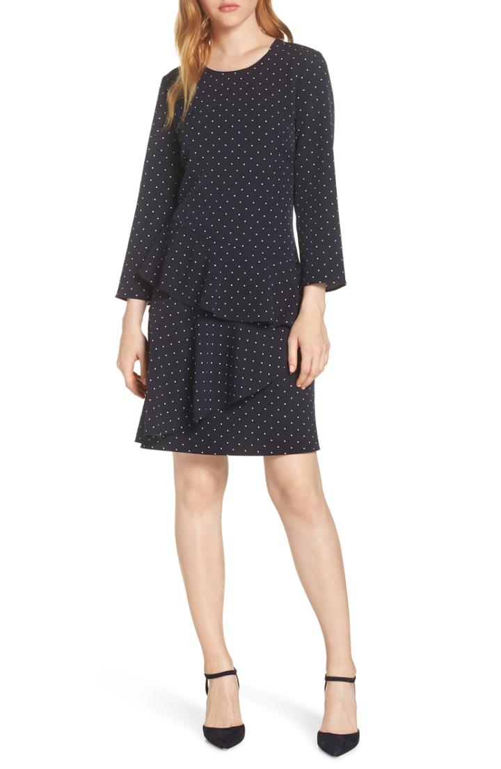 Women's Eliza J Tiered Drop Waist Dress - Blue