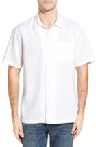 Men's Tommy Bahama Monaco Tides Standard Fit Linen Blend Camp Shirt - White