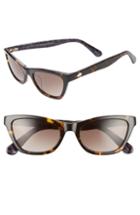 Women's Kate Spade New York Johneta 51mm Cat Eye Sunglasses - Dark Havana