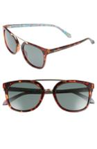 Women's Lilly Pulitzer Emilia 53mm Polarized Sunglasses - Dark Tortoise/ Green