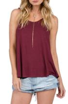 Women's Volcom Twisted Time Tank - Purple