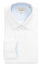 Men's Ted Baker London Trim Fit Solid Dress Shirt .5 32/33 - White