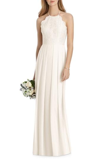 Women's Lela Rose Bridesmaid Lux Chiffon Dress - Ivory