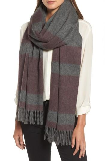 Women's Mackage Lazio Stripe Wool Scarf