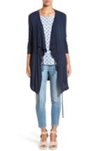Women's Matty M Drawstring Drape Front Cardigan