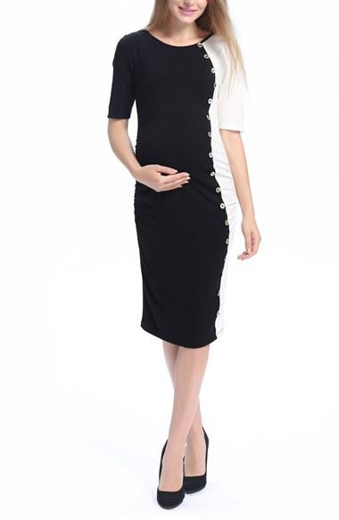 Women's Kimi And Kai Daphne Colorblock Maternity Dress