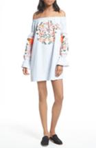 Women's Free People Fleur Du Joir Shift Dress - Blue