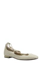 Women's J. Renee Zurina Lace-up Flat B - Beige