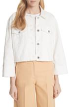 Women's Elizabeth And James Branson Crop Denim Jacket - White