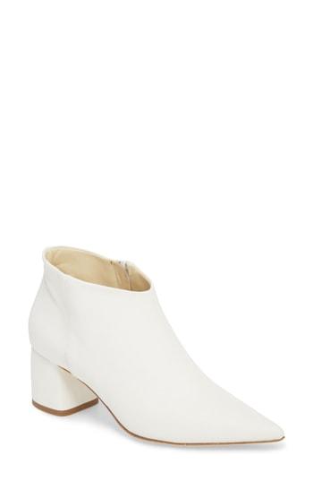 Women's Butter Whistle Pointy Toe Bootie .5 M - White