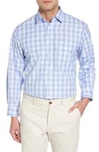 Men's Nordstrom Men's Shop Smartcare(tm) Traditional Fit Plaid Sport Shirt .5 32/33 - Green