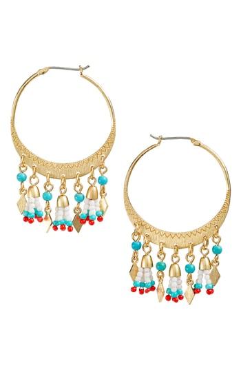 Women's Rebecca Minkoff Luna Beaded Hoop Earrings