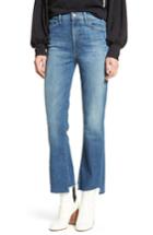 Women's Mother The Hustler Two Step Fray Step Hem Jeans - Blue