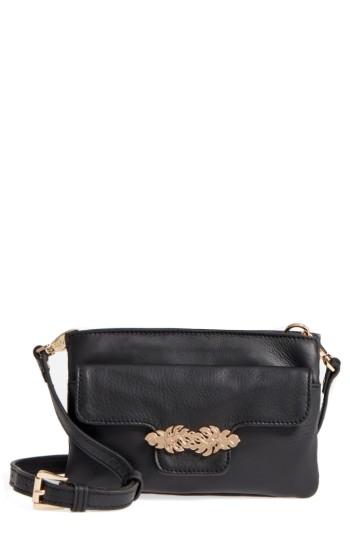 Women's Tommy Bahama Katerini Leather Crossbody Wallet - Black