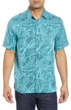 Men's Kahala Kupu Regular Fit Print Sport Shirt - Blue