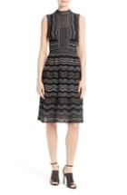 Women's M Missoni Ripple Dot Fit & Flare Dress Us / 36 It - Black