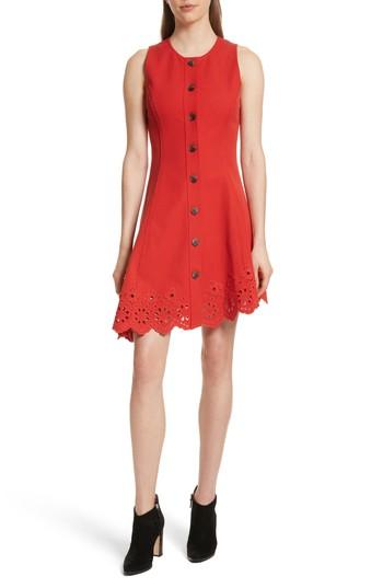 Women's Derek Lam 10 Crosby Scallop Hem Dress - Red