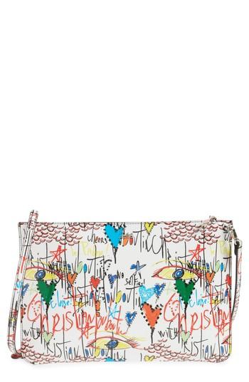 Christian Louboutin Loubiclutch Loubitag Patent Leather Clutch -