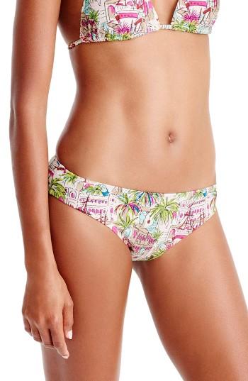 Women's J.crew Casablanca Bikini Bottoms - Pink