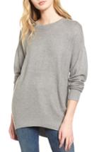 Women's Splendid Laced Back Sweater - Grey