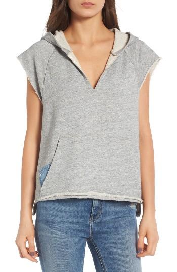 Women's Ag The Mika Cutoff Sweatshirt - Grey