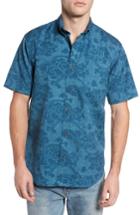 Men's Reyn Spooner Hoku Garden Modern Fit Shirt, Size - Blue