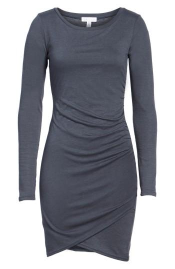 Women's Leith Ruched Long Sleeve Dress - Blue