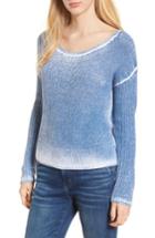 Women's Splendid Misty Burnout Sweater - Blue