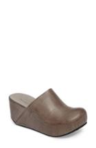 Women's Chocolat Blu Maya Platform Wedge Clog .5 M - Grey