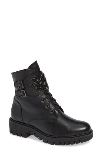 Women's Gabor Fashion Combat Boot .5 M - Black