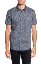 Men's John Varvatos Star Usa Trim Fit Regal Blue Floral Sport Shirt