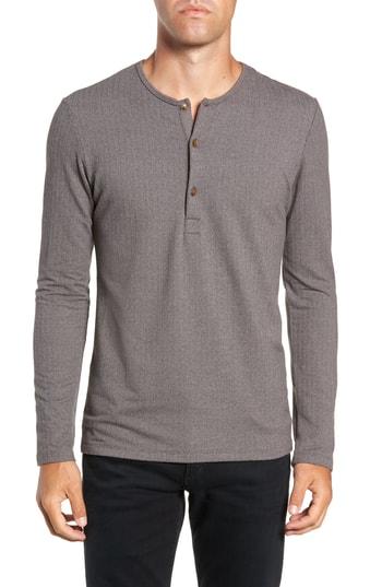 Men's Mizzen+main Kodiak Slim Fit Henley Top - Grey