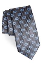 Men's Nordstrom Men's Shop Clarksonton Paisley Silk Tie, Size - Grey